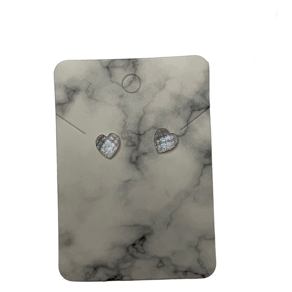 Heart crystal earrings